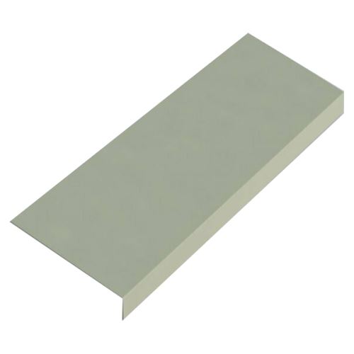 Traufblech Br. 167 mm, PREFA Aluminium beidseitig farbig, Hellgrau RAL 7005