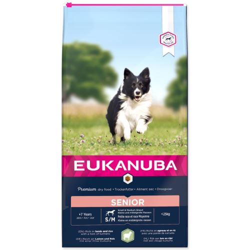 EUKANUBA Senior Lamm für kleine und mittlere Rassen 12 kg