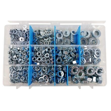 VISIBOX 80, ø5,6,8,10, Unterlegscheiben+Muttern / Packung 1 Stk