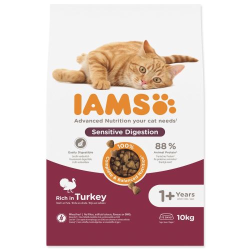 IAMS Cat Adult Sensitive Verdauung Pute 10kg