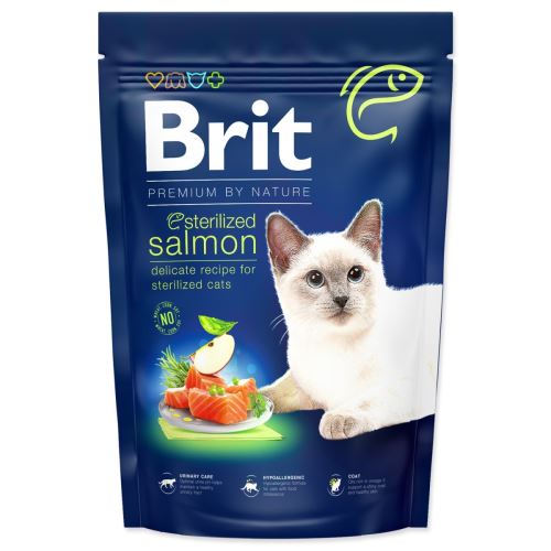 BRIT Premium by Nature Katze Sterilisierter Lachs 1,5 kg