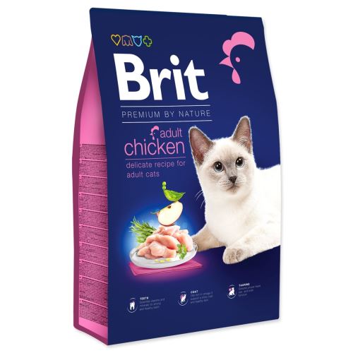 BRIT Premium by Nature Katze Adult Huhn 8 kg