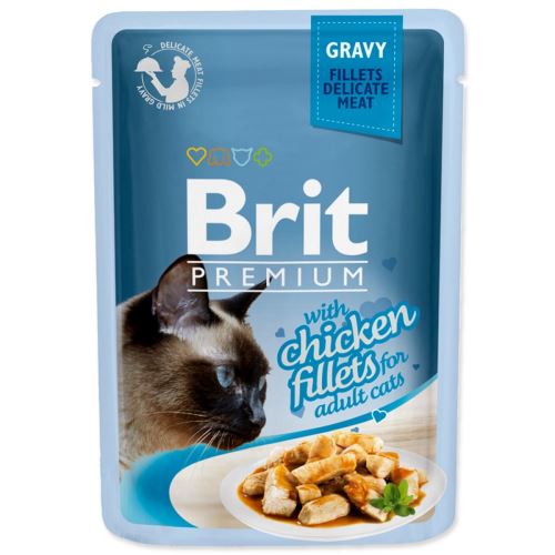 BRIT Premium Cat Delicate Filets in Soße mit Huhn 85 g
