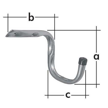 Fahrradhalter für die Garage 120x180x120mm / Packung 1 Stk