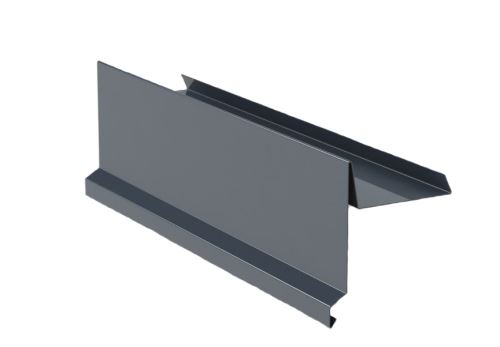 Ortgangblech Br. 333 mm, Prefalz glatt, Anthrazit P.10 RAL 7016