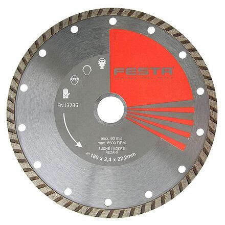 FESTA Diamantscheibe TURBO 180/22,2 / Packung 1 Stk.