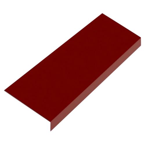 Traufblech Br. 167 mm, Prefalz stucco, Dunkelrot P.10 RAL 3009