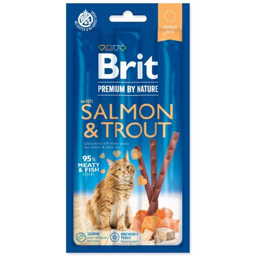 BRIT Premium by Nature Katzensticks mit Lachs & Forelle 3 Stück