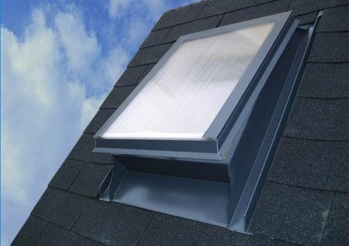 Dachausstieg aus Aluminium mit Makrolon, 600 x 600, anthrazit