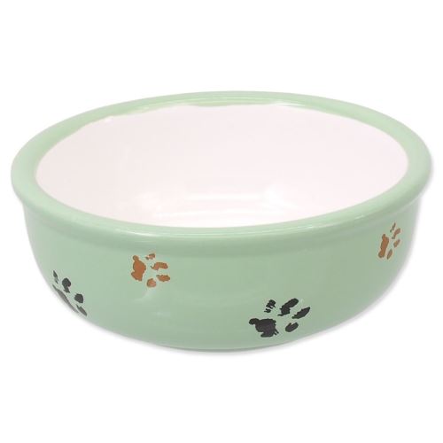 MAGIC CAT Keramik Katzenpfotenschale grün 13 cm 0,33 l