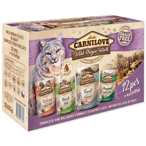 CARNILOVE Katzenbeutel Multipack (12x85g) 1020 g