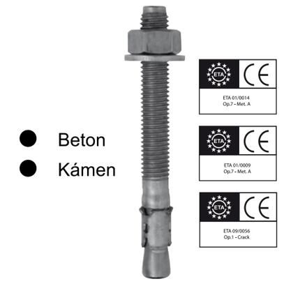 FRIULSIDER doornsteekanker FM753evo, M16x171 - ZB, met ring DIN 125 (ETA certificaat) - Verpakking 15 stuks