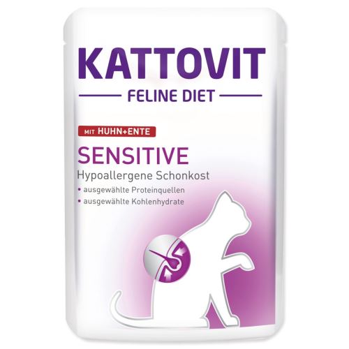 Kapsel KATTOVIT Sensitive Huhn + Ente 85 g