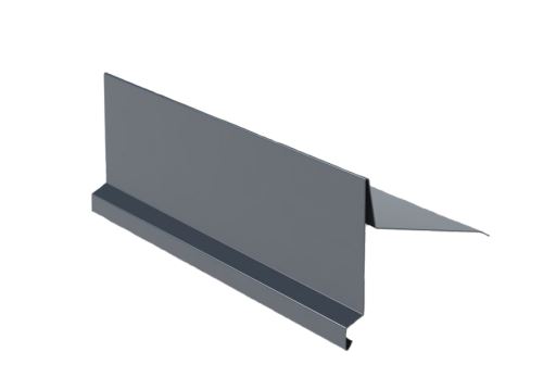 Ortgangblech für Steildach Br. 250 mm, Lackiertes Zink, Anthrazit RAL 7016