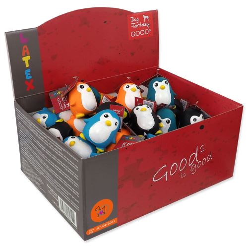 Display-Spielzeug DOG FANTASY Latex Pinguin 60 Stück