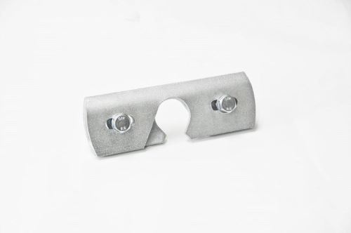 Verzinkter Einrohrhalter für Schneefang, Stehfalzdach, verschiebbar, natur