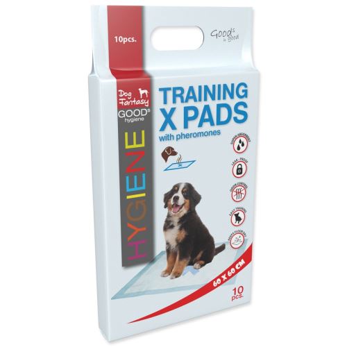 DOG FANTASY Trainingsmatte X mit Pheromonen 60 x 60 cm 10 Stück