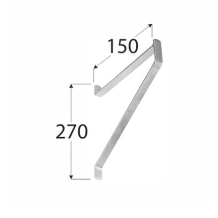 Garagenhalter, Universal, 150x280mm / Packung 1 Stk.
