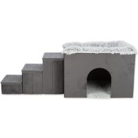 Trixie Höhle Harvey mit Treppen 119x47x50cm grauweiß
