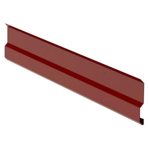 Abdeckleiste Br. 100 mm, Prefalz stucco, Dunkelrot P.10 RAL 3009