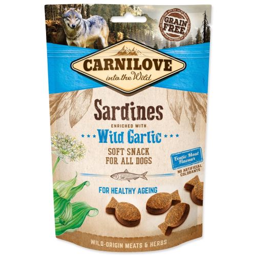 CARNILOVE Dog Semi Moist Snack Sardinen angereichert mit Bärlauch 200 g
