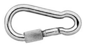 Karabiner mit Sicherung DIN 5299D, 4x40mm Feuerwehr