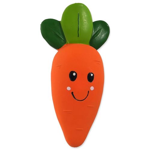 Spielzeug DOG FANTASY Latex Gemüse Karotte mit Ton 18 cm