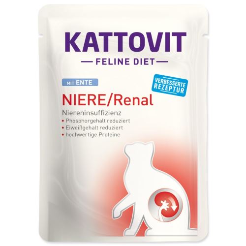 KATTOVIT Feline Diet Nierendiät/Renal Ente 85 g