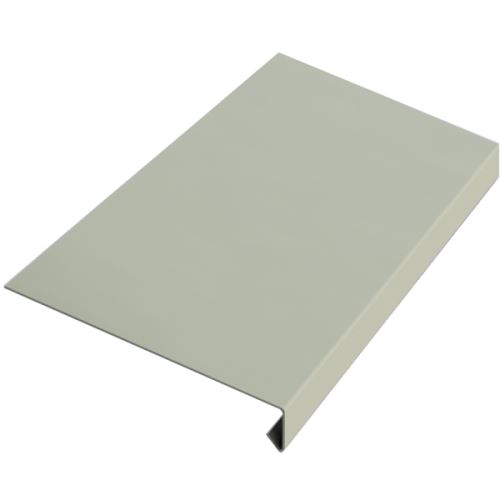 Tropfblech Br. 250 mm, PREFA Aluminium beidseitig farbig, Hellgrau RAL 7005