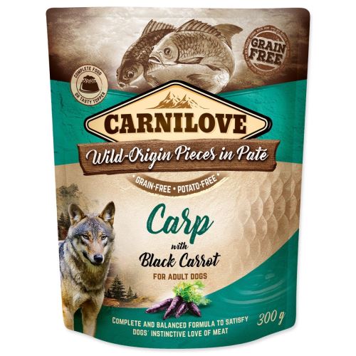 Capsule CARNILOVE Hundepastete Karpfen mit schwarzer Karotte 300 g
