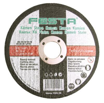FESTA Trennscheibe für Stein 125x22,2x2,5 - Packung mit 1 Stück