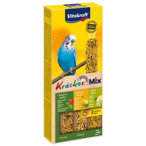 Kracker VITAKRAFT Sittich Banane + Kiwi + Feige 3 Stück